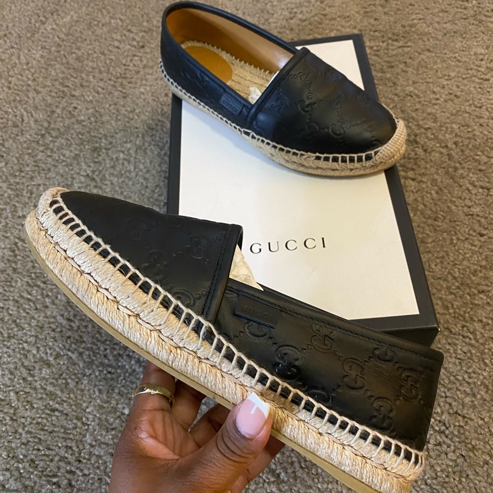 Authentic Leather Gucci Espadrilles. Great condition.